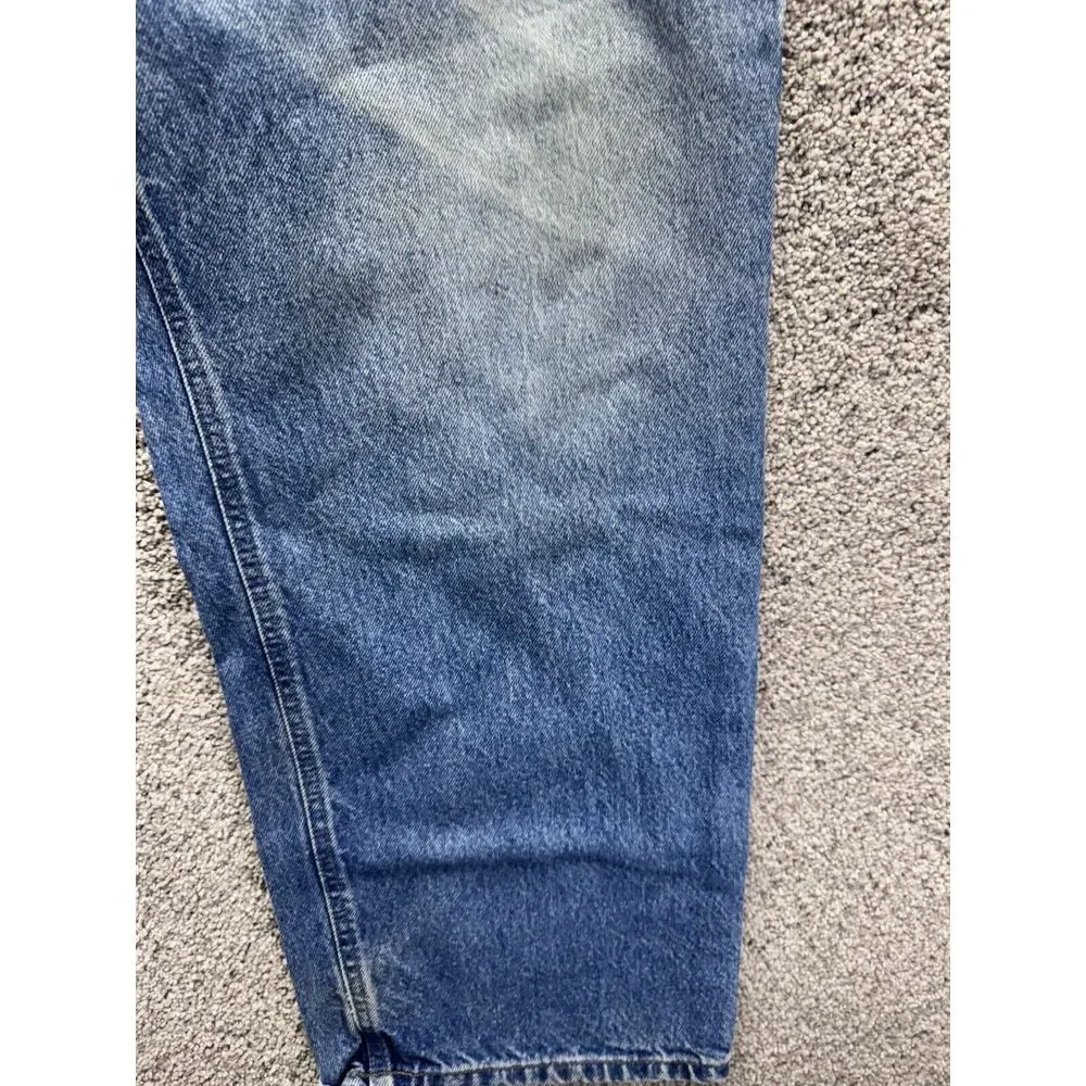 Carhartt Jeans‎ Mens 40x30 (44x30 Tag) Blue Denim Relaxed Straight Work B160 DST